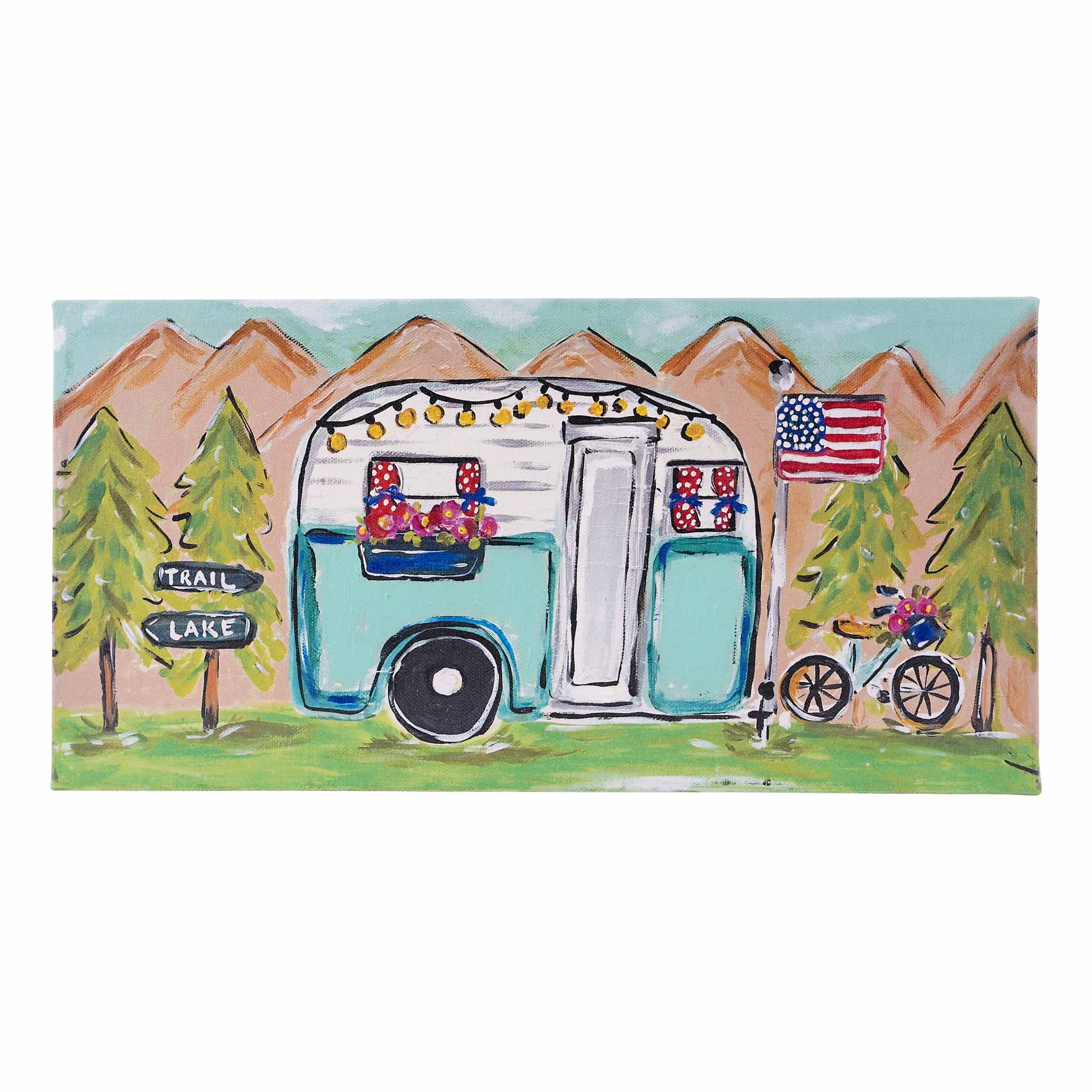 Hit the Road with the Americana Camper Canvas – Vintage Charm