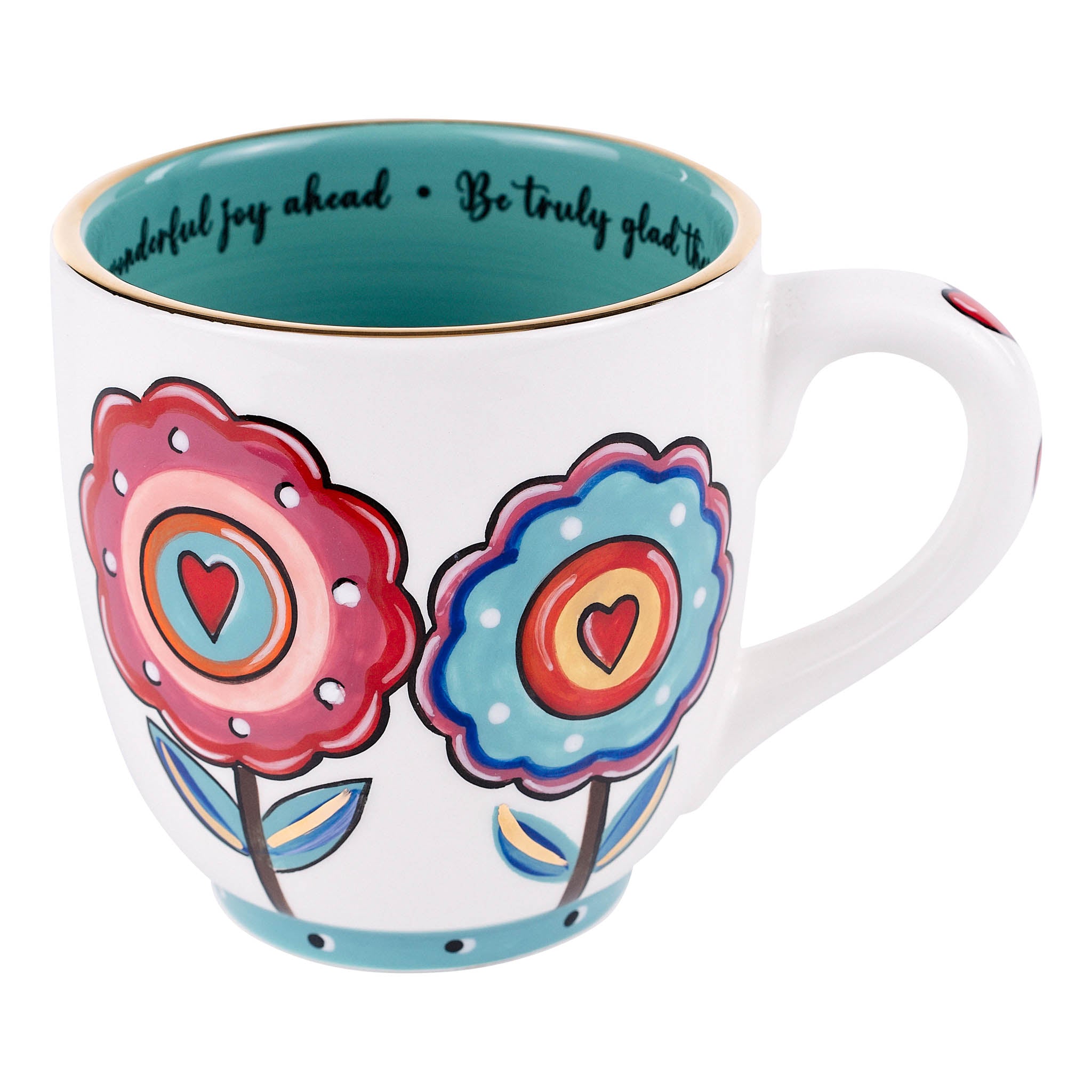 Start Your Morning with our Bright and Colorful Funky Flowers Mug