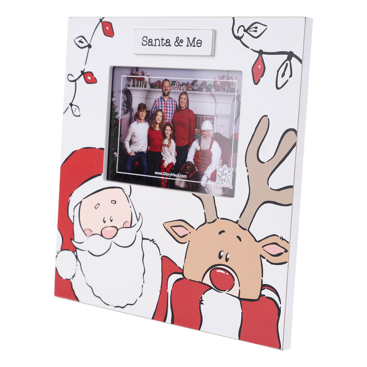 Santa & Reindeer Frame