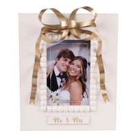 Mr. & Mrs. Gold Bow Frame