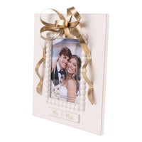 Mr. & Mrs. Gold Bow Frame