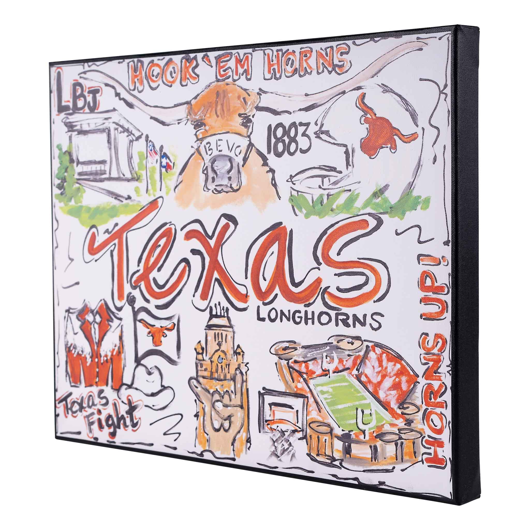Celebrate Longhorn Pride with a Texas Landmark Canvas – GLORY HAUS