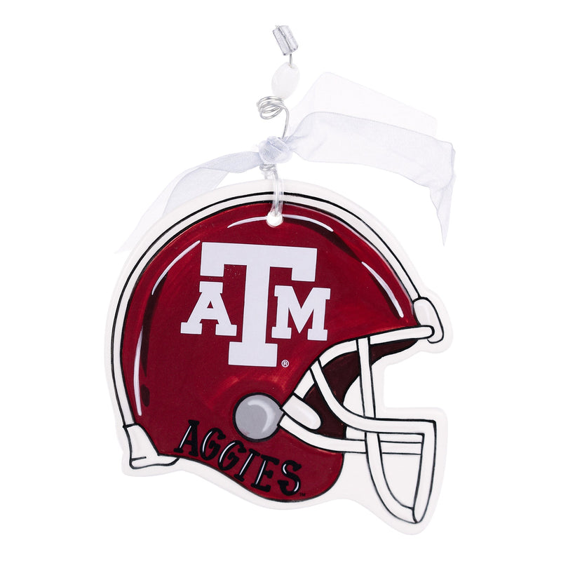 a & m football helmet Cheer On Texas A&M With An Adorable Aggies Helmet Flat Ornament – GLORY HAUS