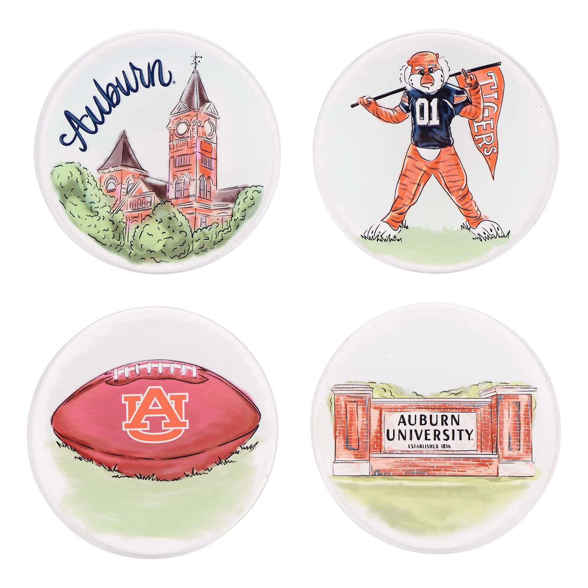 Auburn  Coaster Set/4