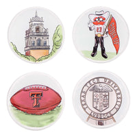 Texas Tech  Coaster Set/4