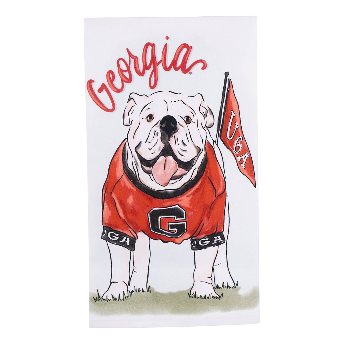 Georgia Mascot Tea Towel