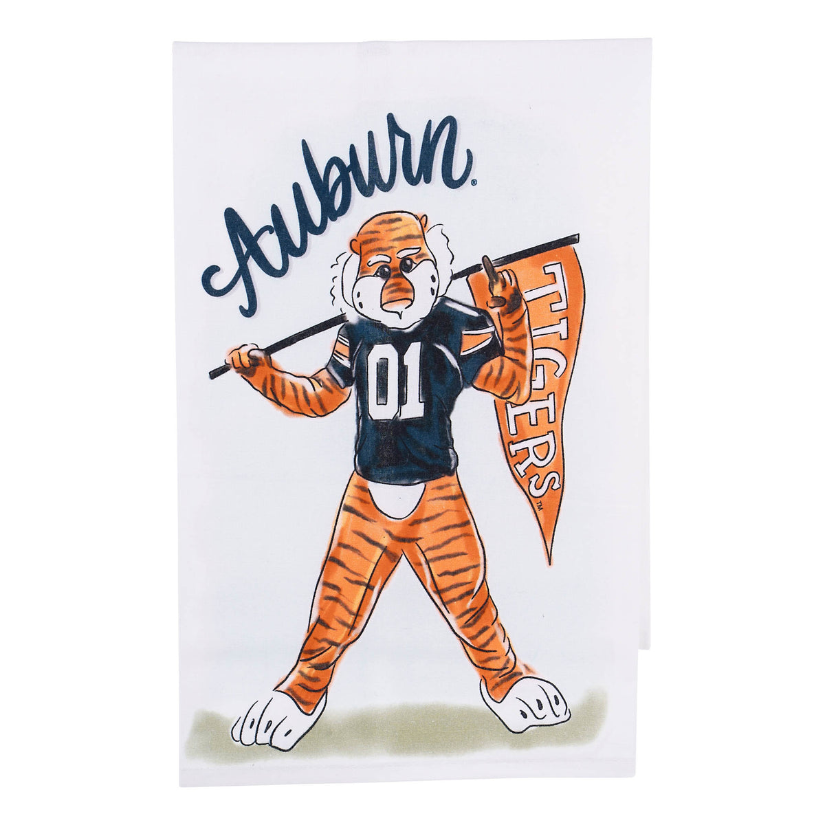 Auburn Mascot Tea Towel