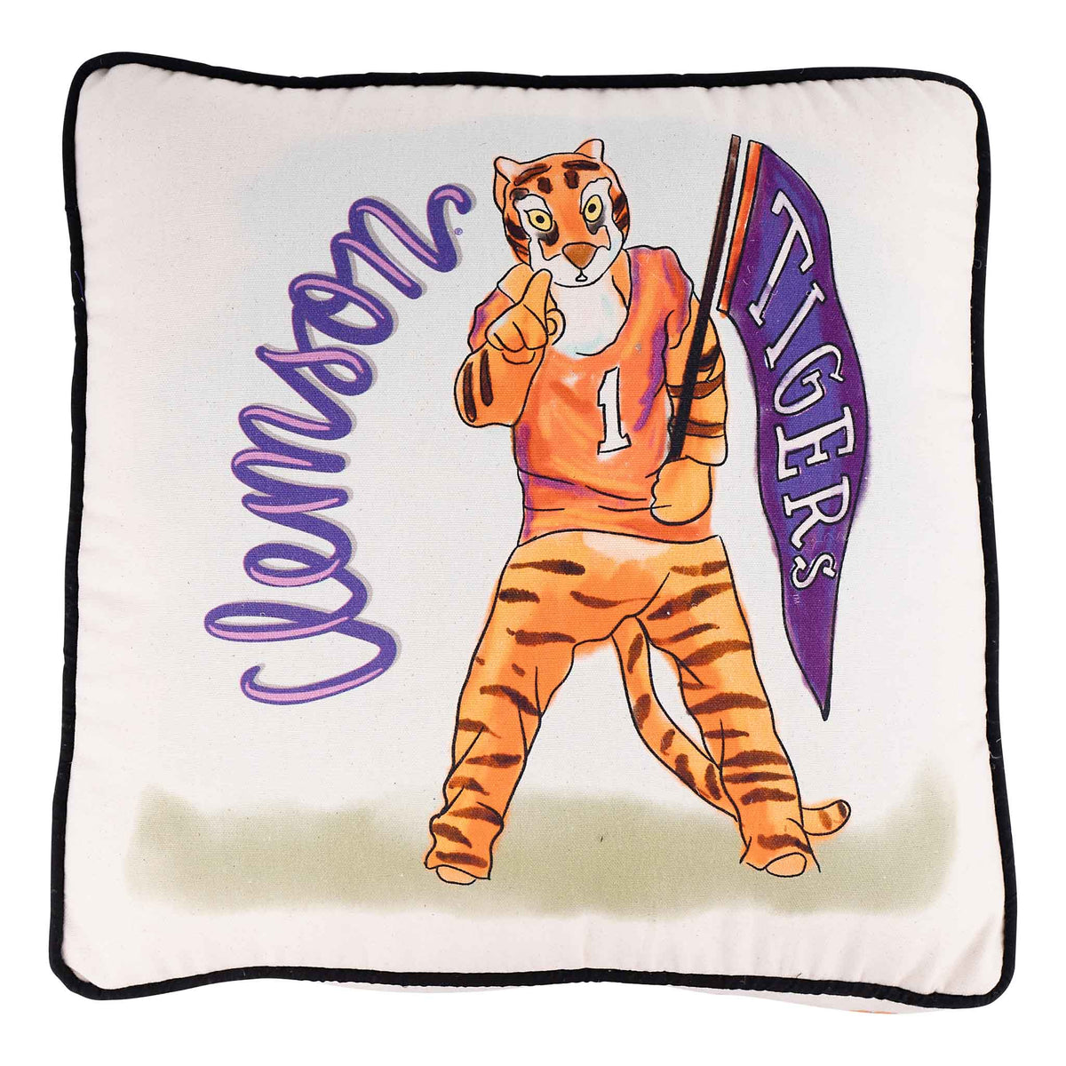 Clemson Mascot Pillow