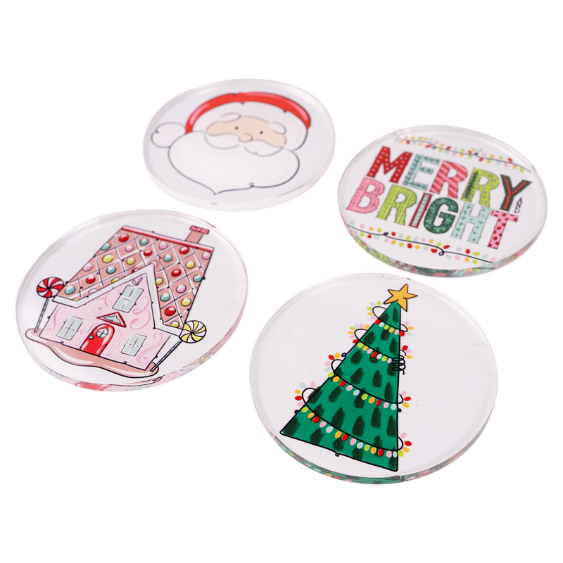 Merry and Bright Coaster Set /4