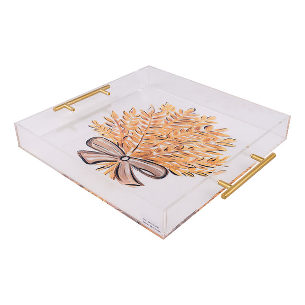 Bountiful Wheat Acrylic Tray