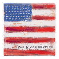 God Bless America Flag Canvas - GLORY HAUS 