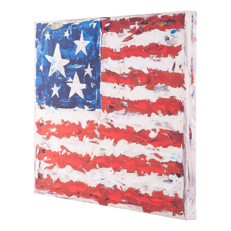 Stars and Stripes Flag Canvas