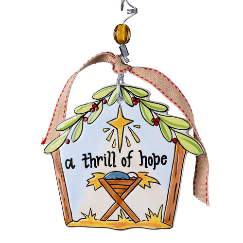 Nativity Thrill of Hope Flat Ornament - GLORY HAUS