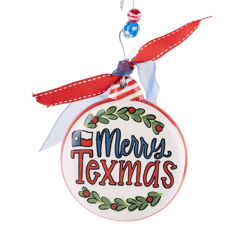 Texas Christmas Ornament with Boot & Merry Christmas Charms, LARGE – Duct  Tape and Denim