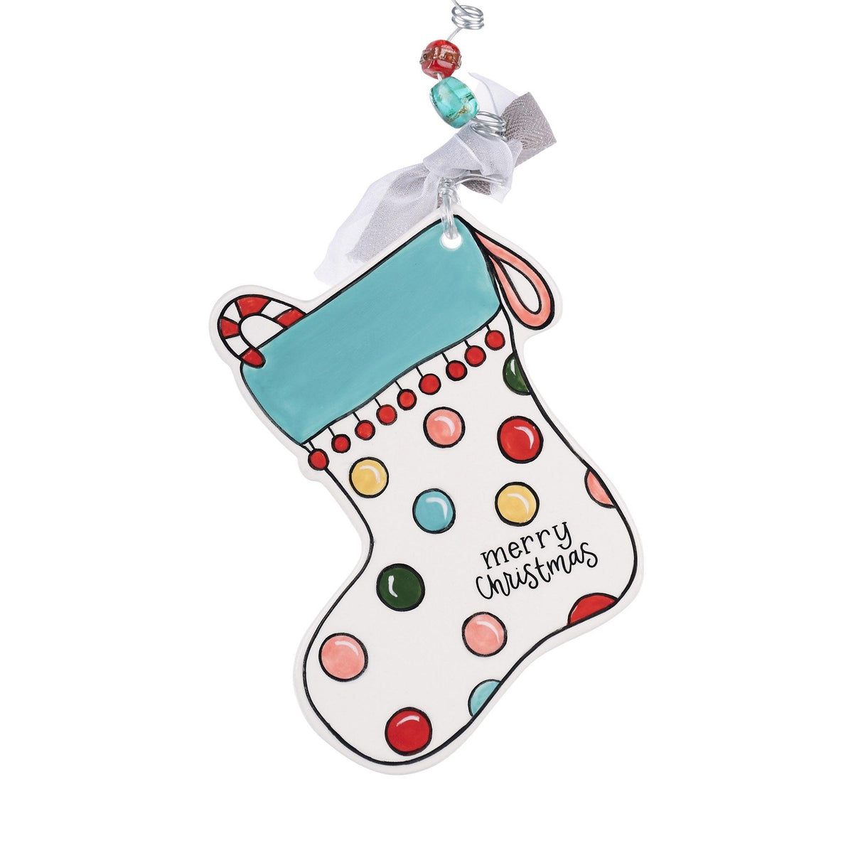 Colorful Stocking Flat Ornament - GLORY HAUS