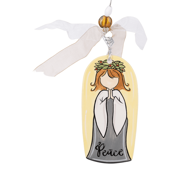 Peace Angel Flat Ornament - GLORY HAUS