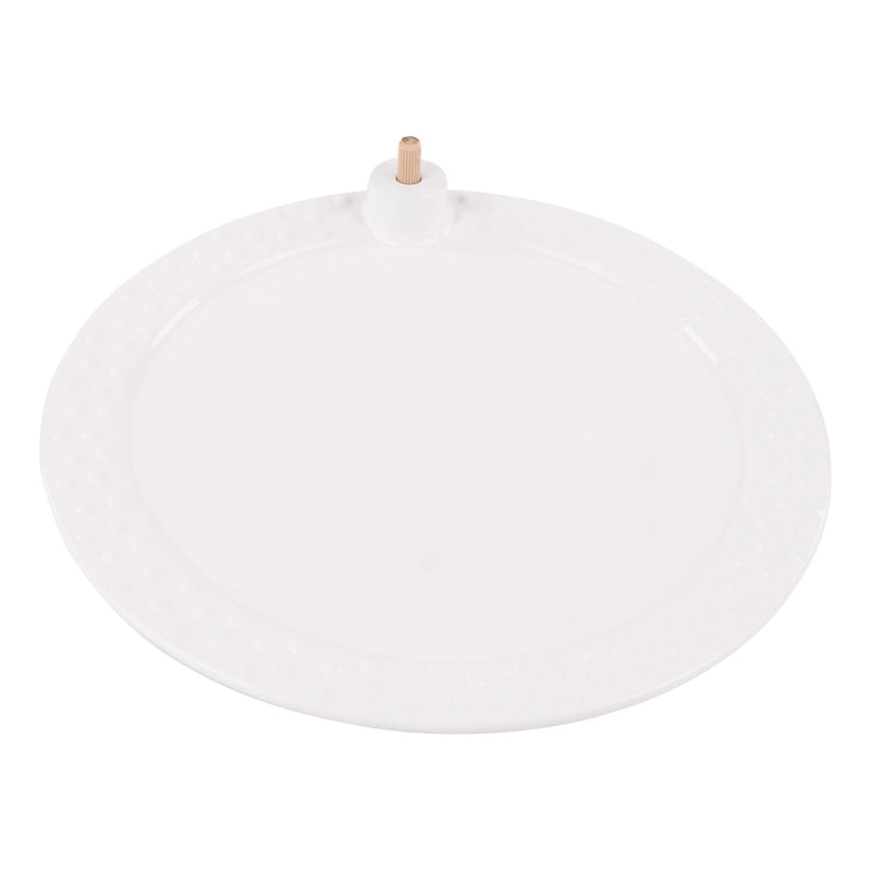 White Round Platter