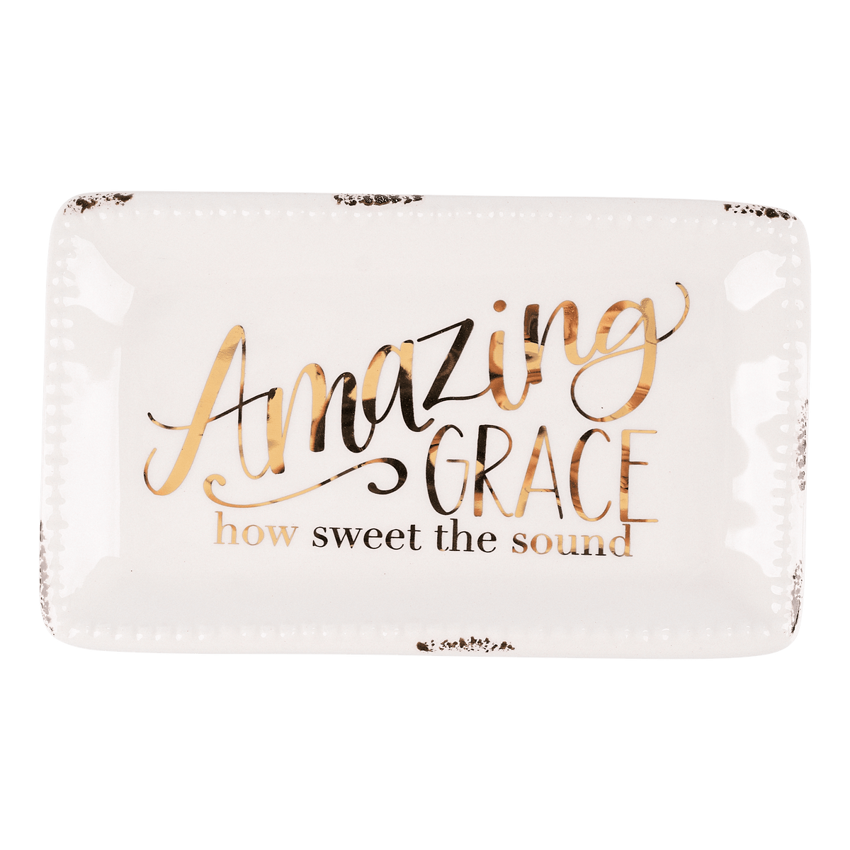 Amazing Grace How Sweet The Sound Trinket Tray - GLORY HAUS 