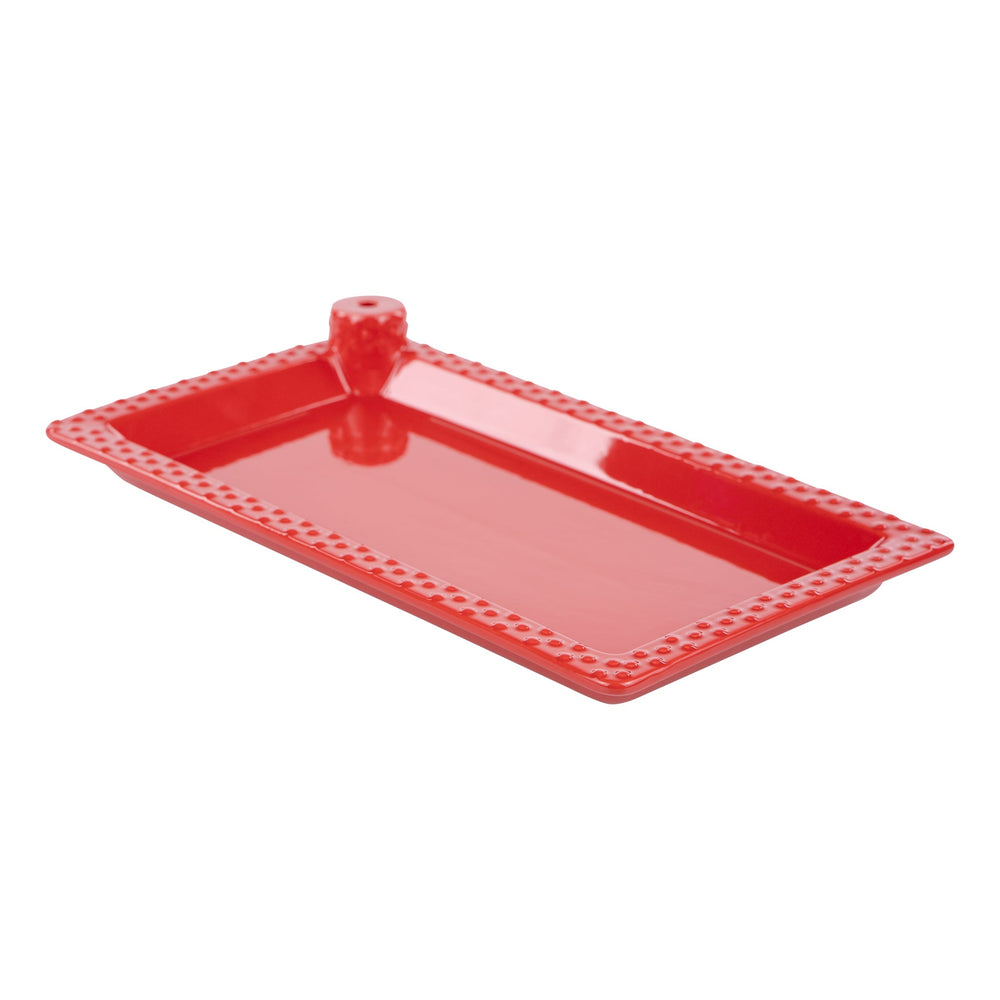 Red Rectangular Platter