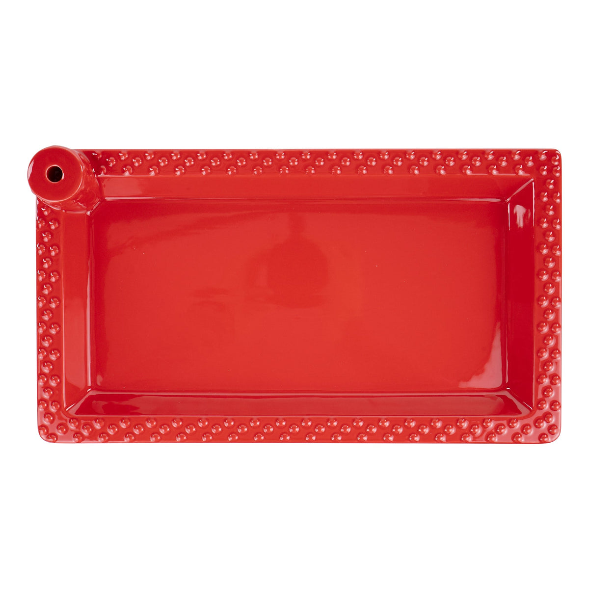Red Rectangular Platter