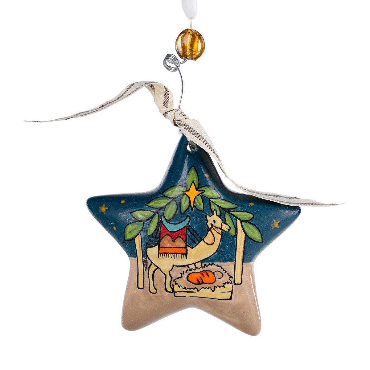 Manger With Camel Star Ornament - GLORY HAUS