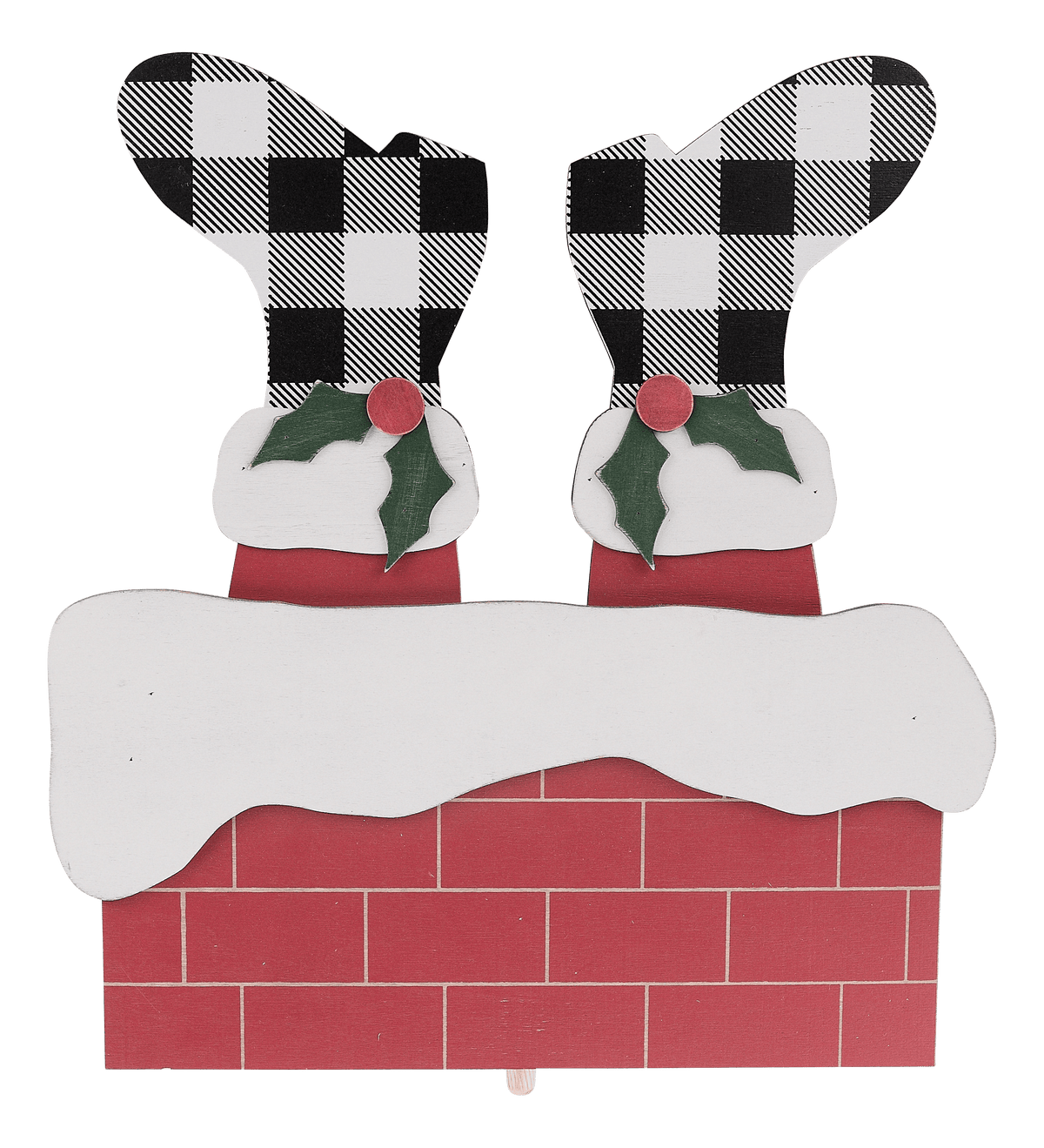 Santa Down The Chimney Topper - GLORY HAUS