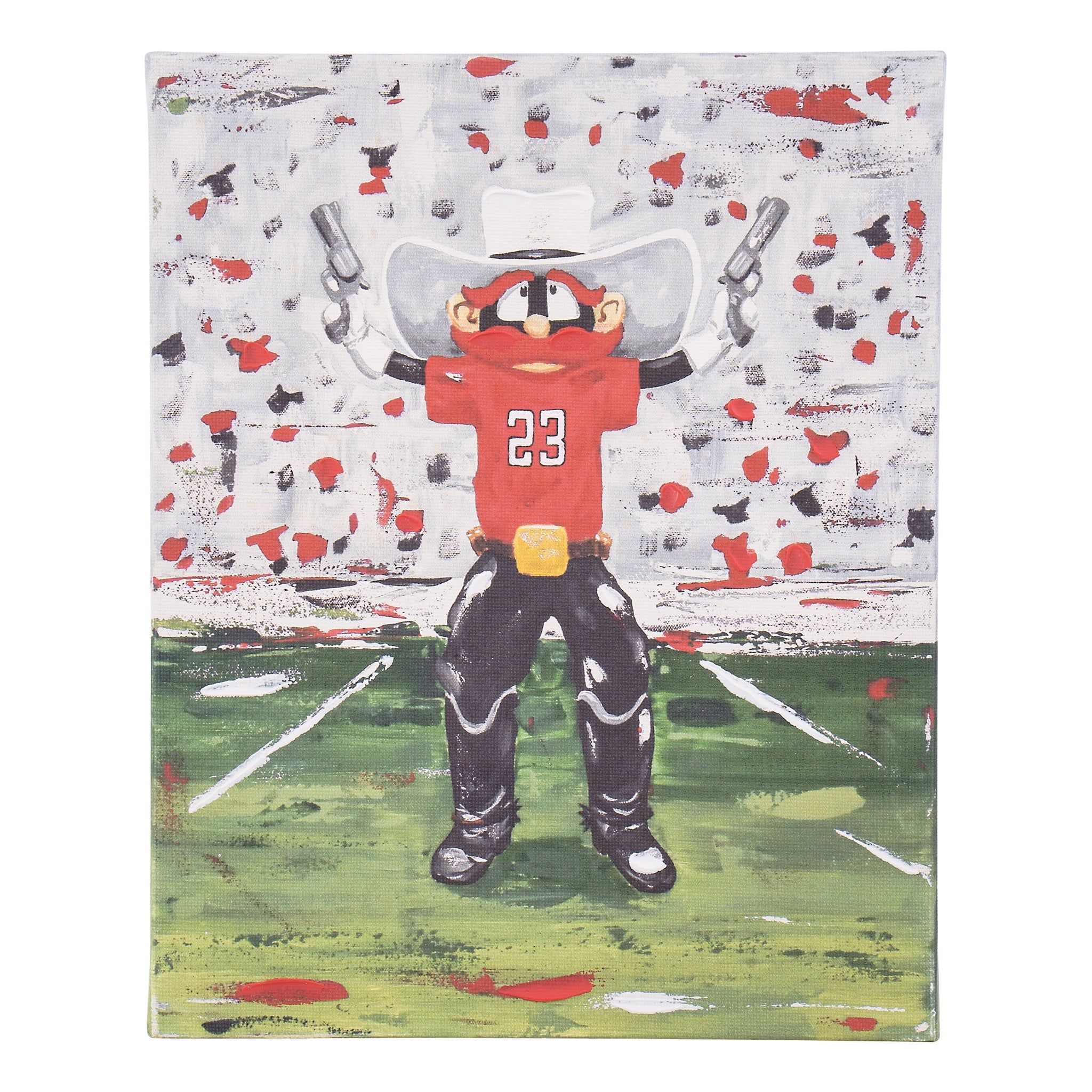 Cheer On Texas Tech With This Raider Red Canvas In Your Home or