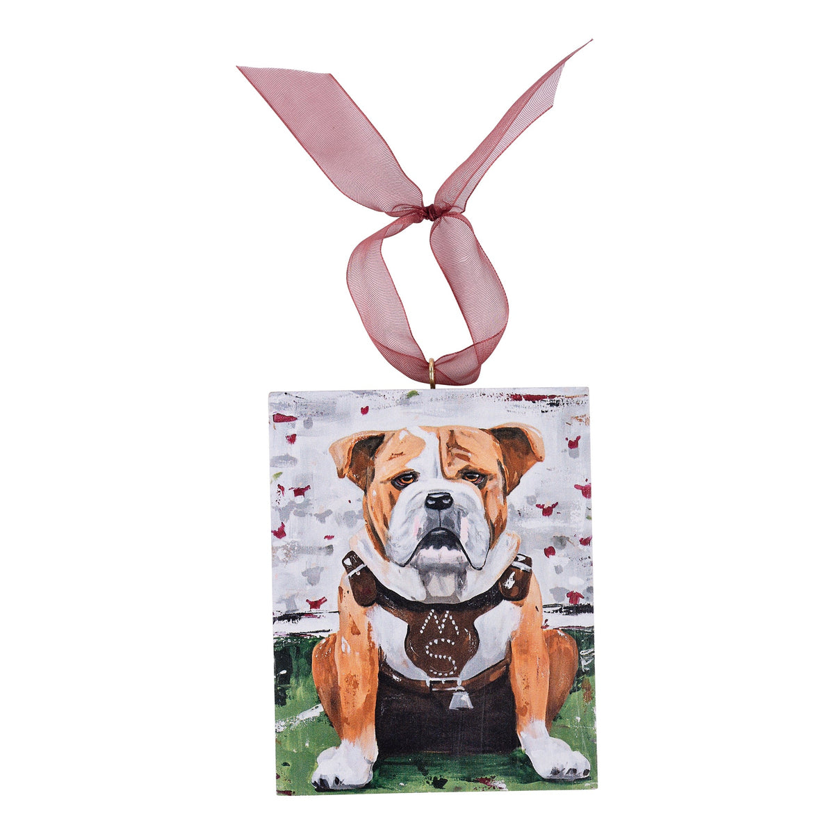 Mississippi State Bully Block Ornament