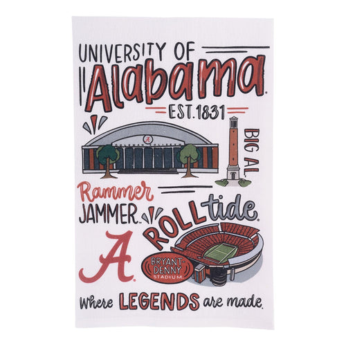 Alabama Icon Tea Towel - GLORY HAUS 