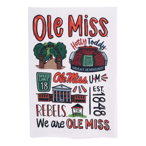 Ole Miss Icon Tea Towel - GLORY HAUS 