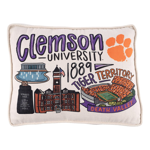 Clemson Icon Pillow - GLORY HAUS