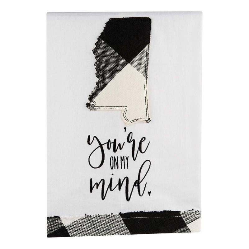 You're On My Mind Mississippi Tea Towel - GLORY HAUS 