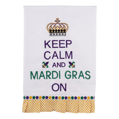 Keep Calm and Mardi Gras Tea Towel - GLORY HAUS