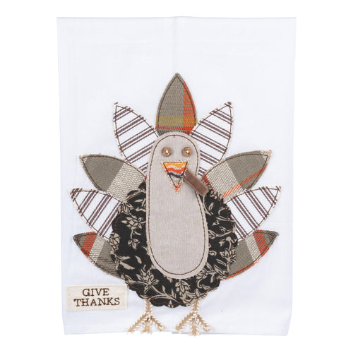 Turkey Give Thanks Tea Towel - GLORY HAUS 