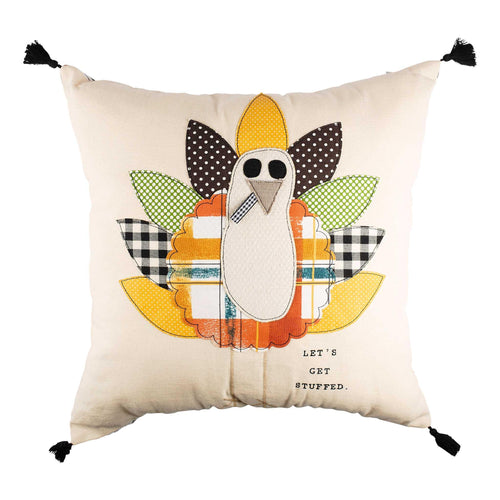 Let's Get Stuffed Turkey Pillow - GLORY HAUS