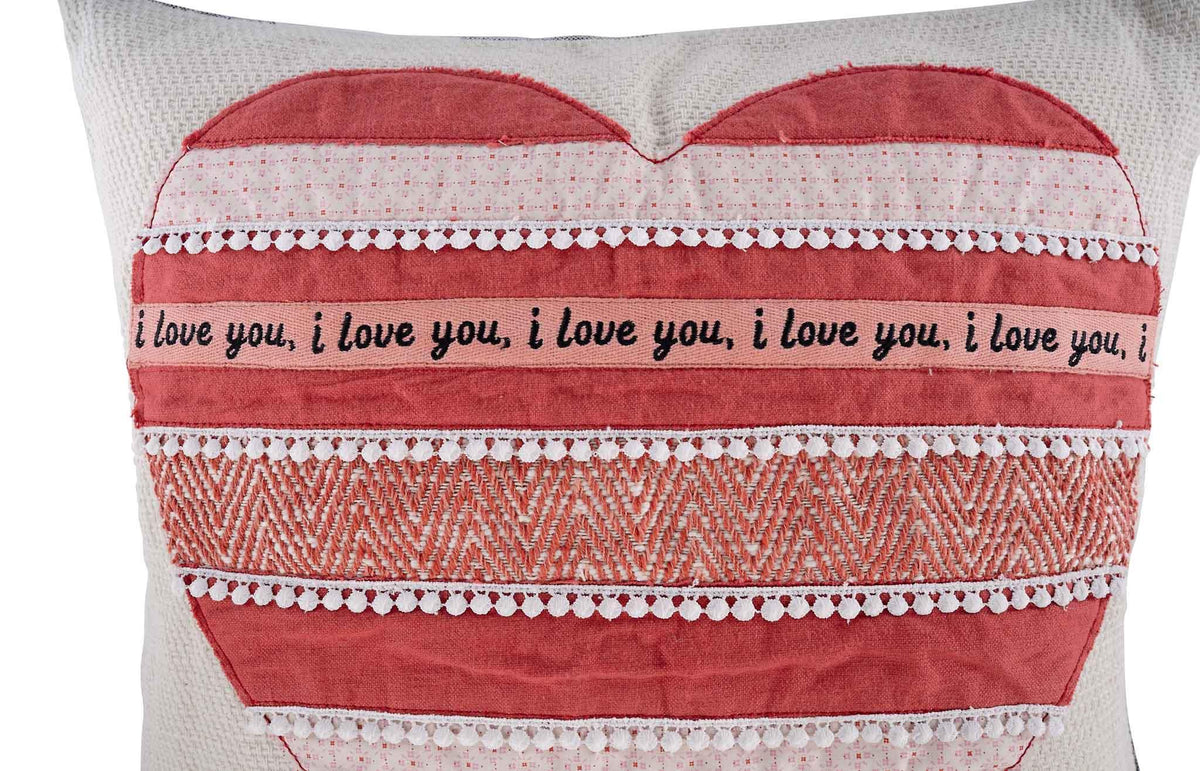 I Love You, I Love You Heart Pillow - GLORY HAUS 