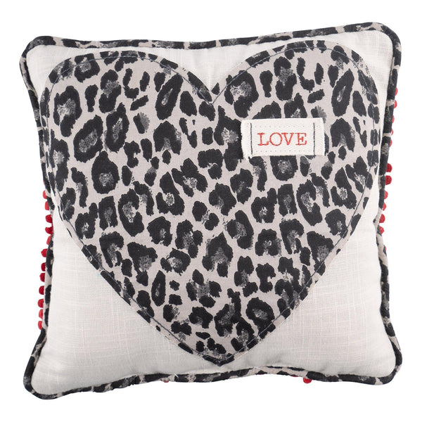 Heart Love Cheetah Pillow - GLORY HAUS 