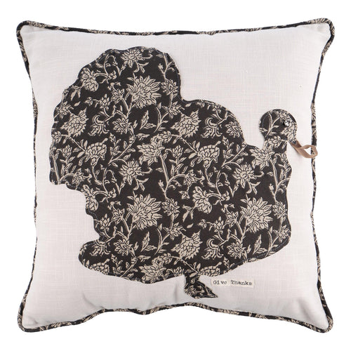 Turkey Silhouette Pillow - GLORY HAUS