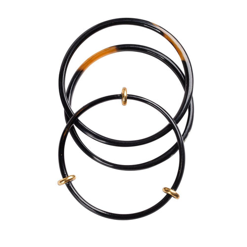 Black Horn Bangle Set - GLORY HAUS 