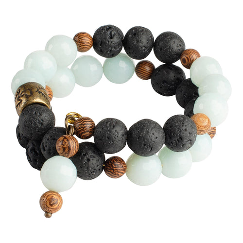 ROP- Amazonite Essential Oil Bracelet - GLORY HAUS 