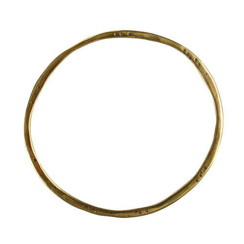 Polka Dot Brass Bangle - GLORY HAUS 