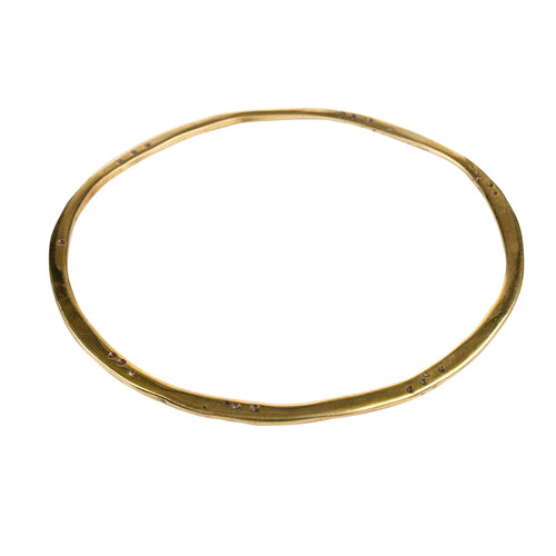 Polka Dot Brass Bangle - GLORY HAUS 