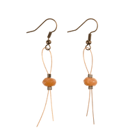 Orange Wire Earrings - GLORY HAUS