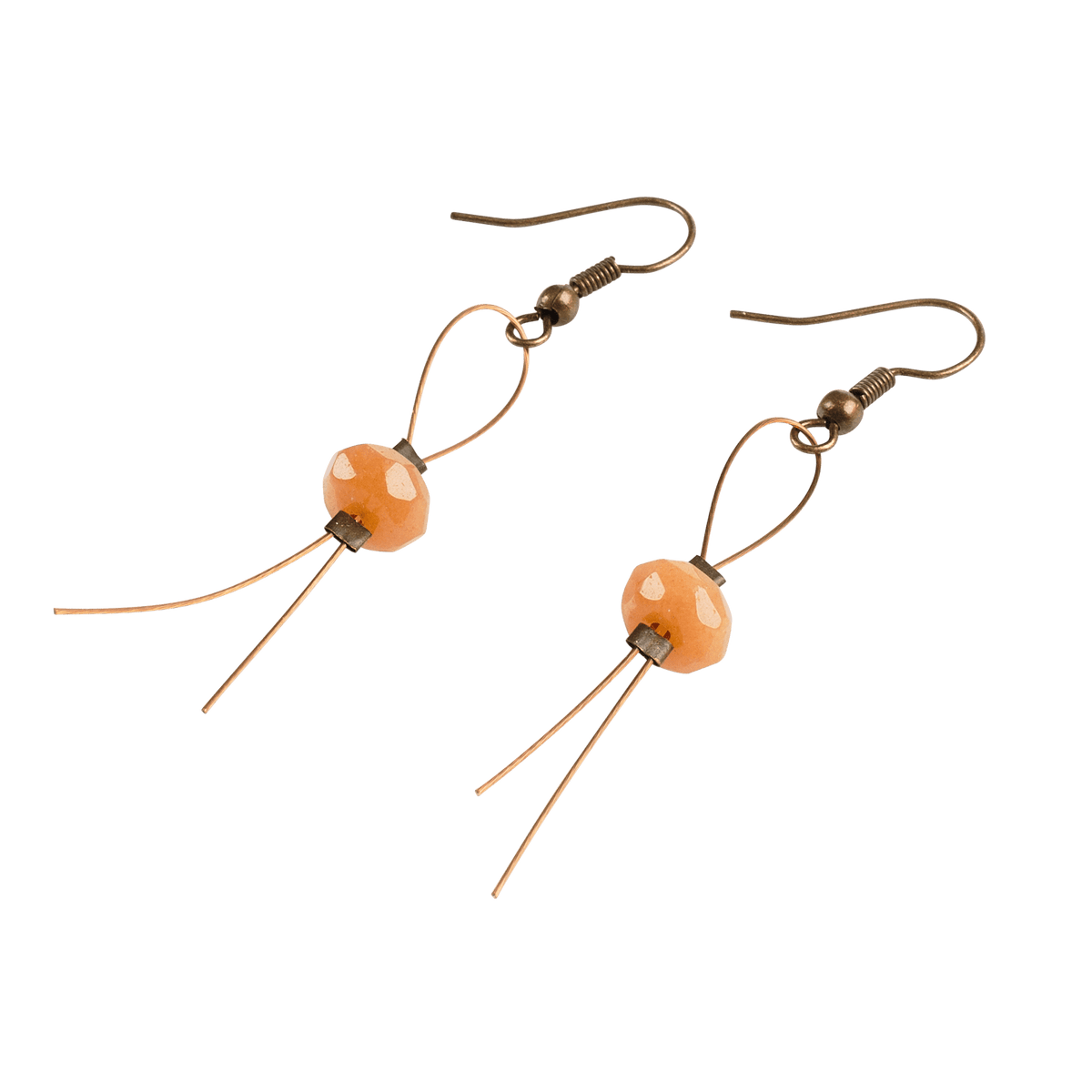 Orange Wire Earrings - GLORY HAUS