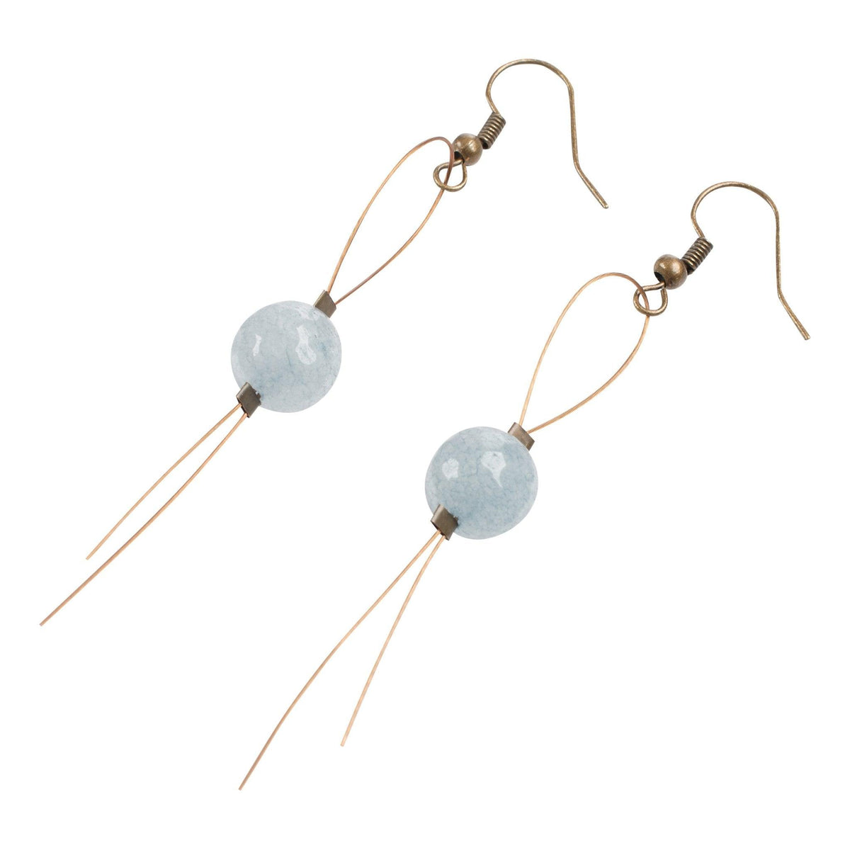 Stormy Blue Wire Earrings - GLORY HAUS 