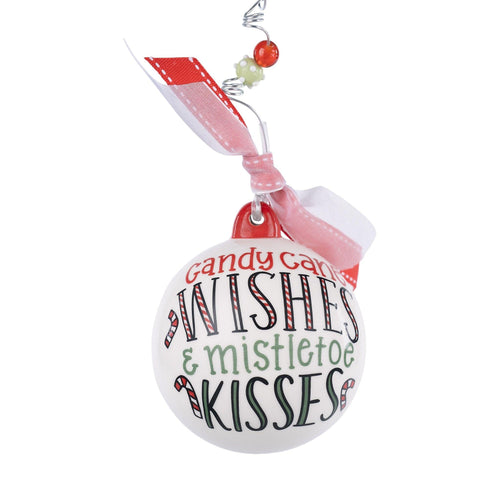 Candy Cane Wishes Ornament - GLORY HAUS