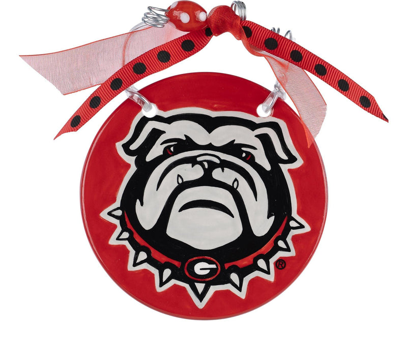 Georgia Bulldog Flat Ornament - GLORY HAUS 