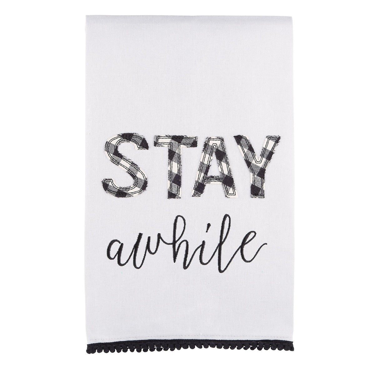 Stay Awhile Tea Towel - GLORY HAUS 