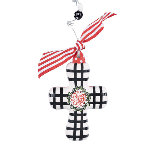 Peace on Earth Cross Ornament - GLORY HAUS 