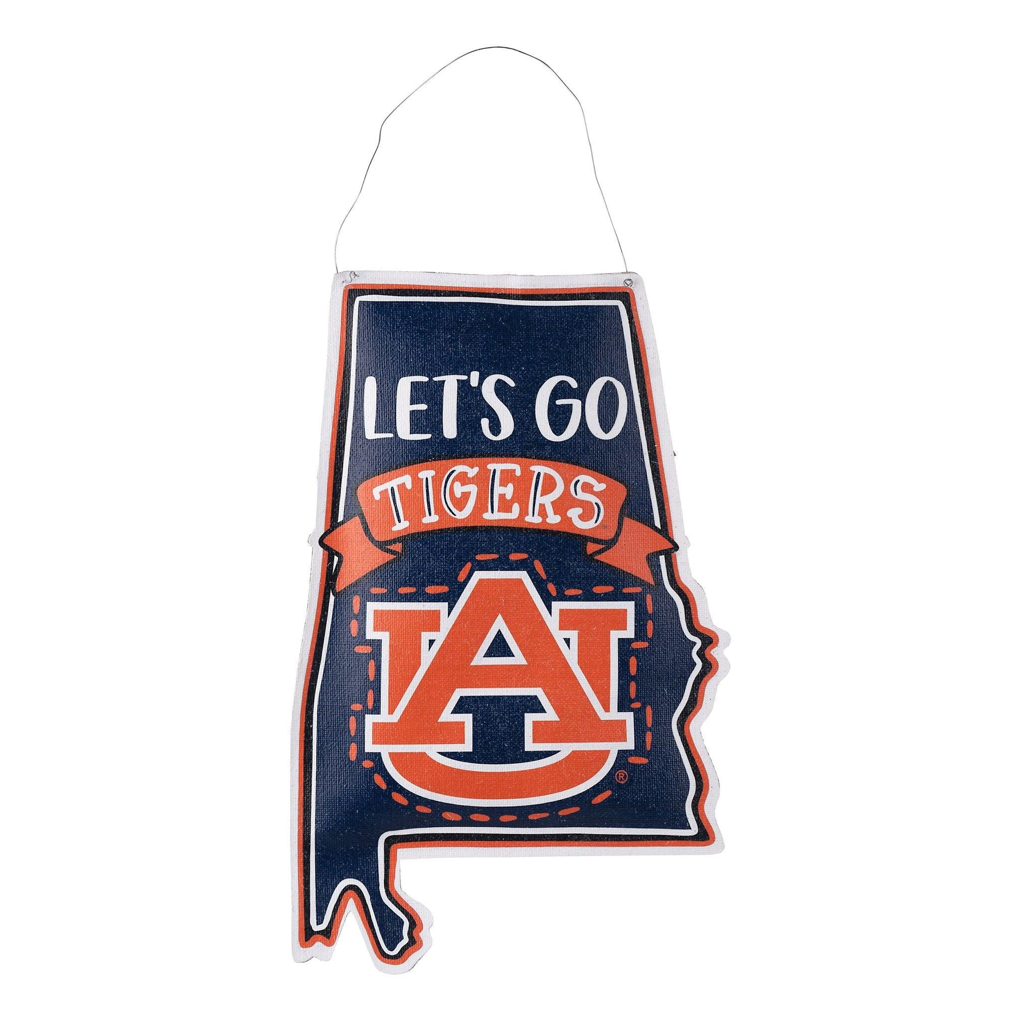 Jehulove 激レアAUBURN SPORTSWEARブロックバスター Let's Go Auburn! Add Some Spirit to Your Home with a Door Hanger